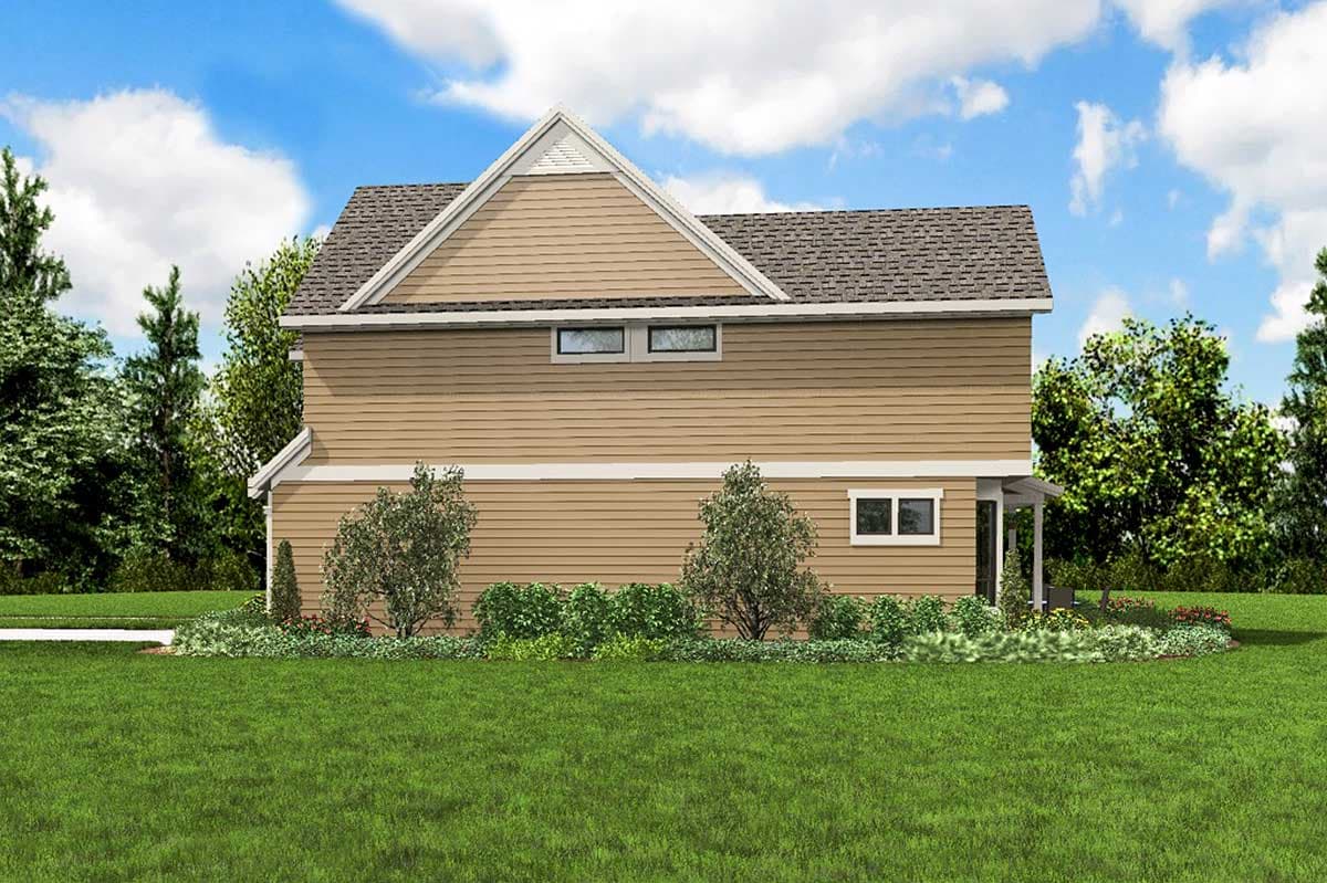 Plan 69583AM: Narrow Lot Cottage Home Plan - Image #10 - Cottage, Country, Traditional