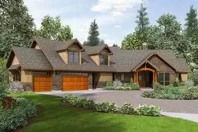 Lodge-Like Craftsman With Huge Bonus Room - 2637 Sq Ft