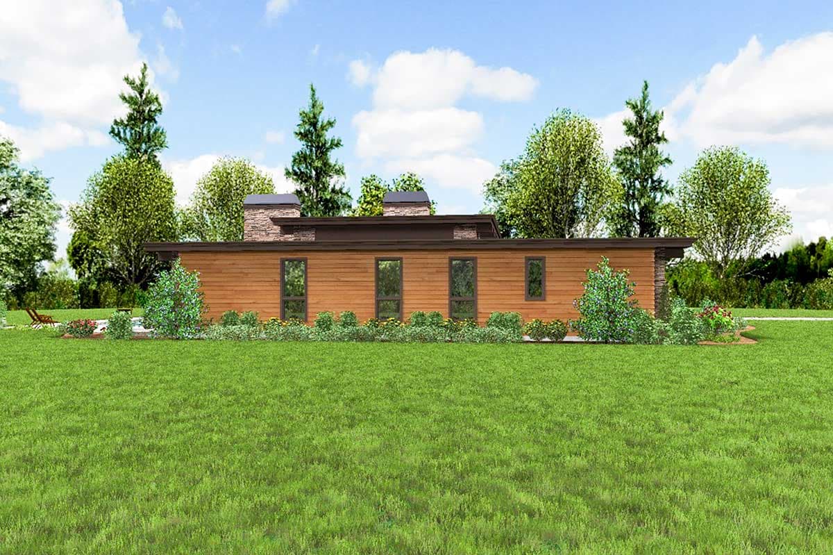 Plan 69587AM: Modern House Plan with Front To Back Living - 2557 Sq Ft - Image #16 - Contemporary, Mid Century Modern, Modern, Northwest