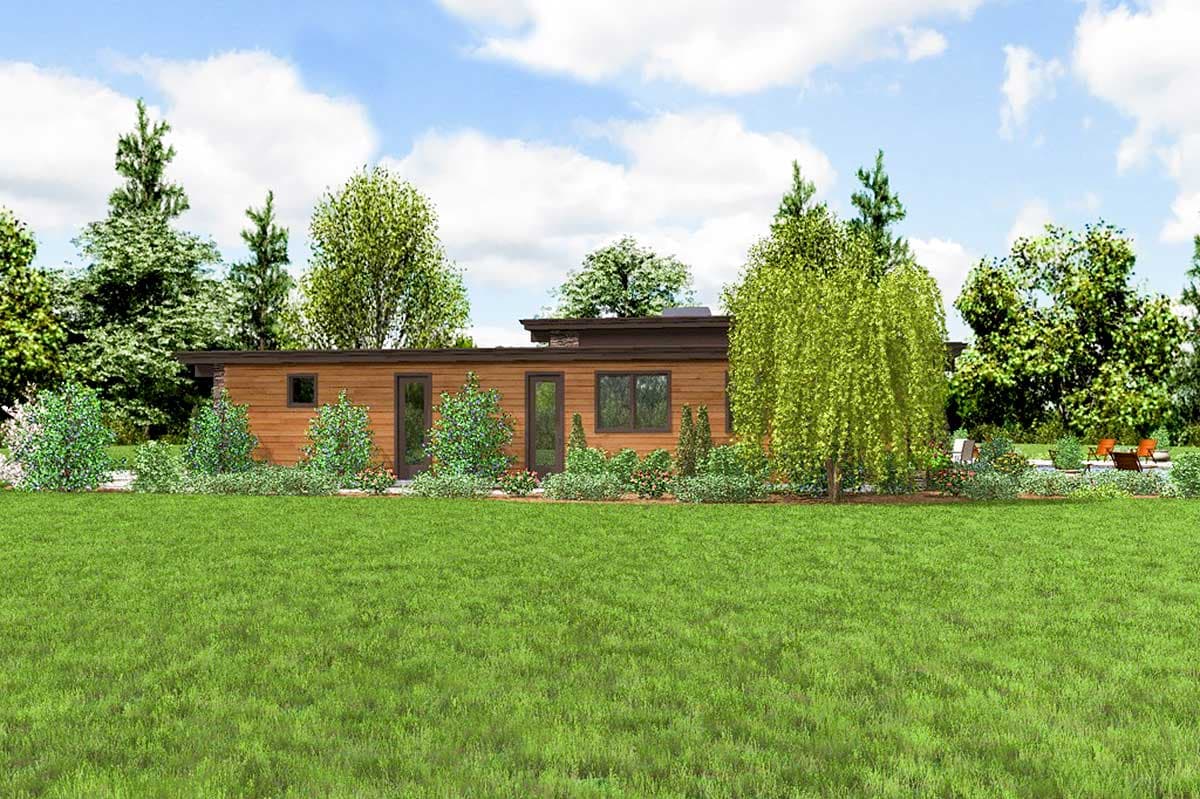 Plan 69587AM: Modern House Plan with Front To Back Living - 2557 Sq Ft - Image #21 - Contemporary, Mid Century Modern, Modern, Northwest