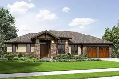 Craftsman Ranch Home with Lower Level