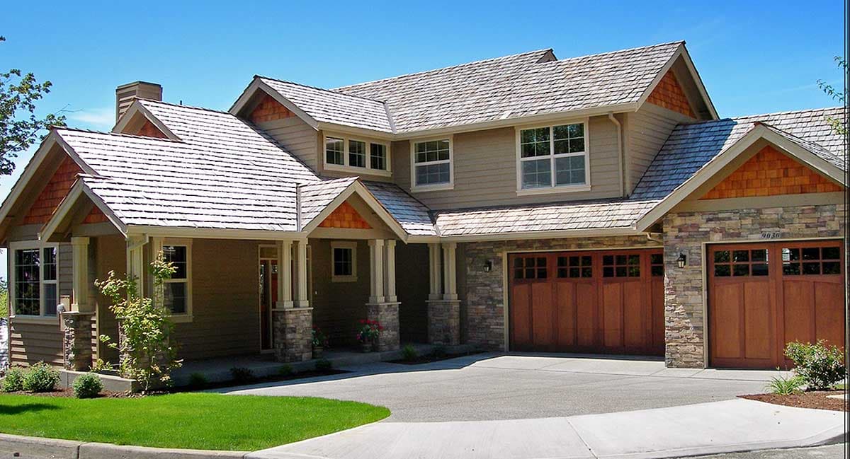 Plan 6959AM: Craftsman House Plan with Lower Level Rec Room and Wine Cellar - 3148 Sq Ft - Image #5 - Craftsman, Mountain, Northwest