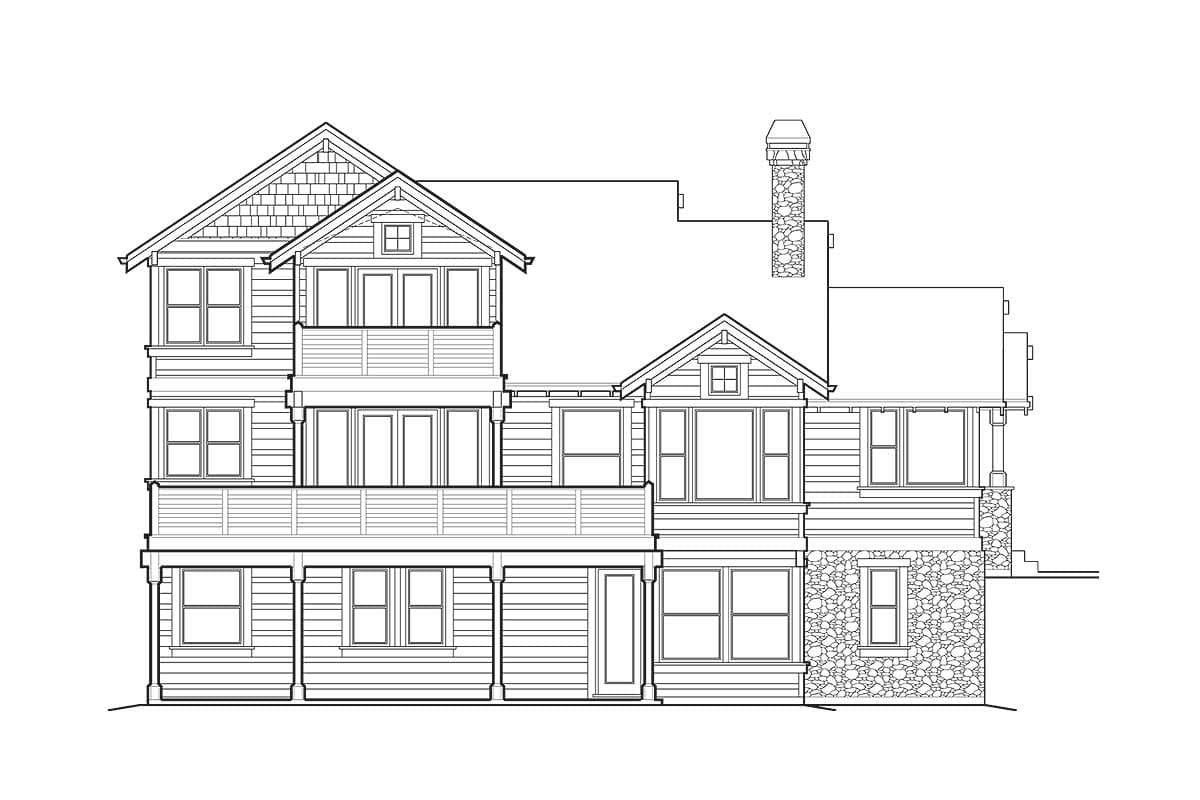 Plan 6959AM: Craftsman House Plan with Lower Level Rec Room and Wine Cellar - 3148 Sq Ft - Image #8 - Craftsman, Mountain, Northwest