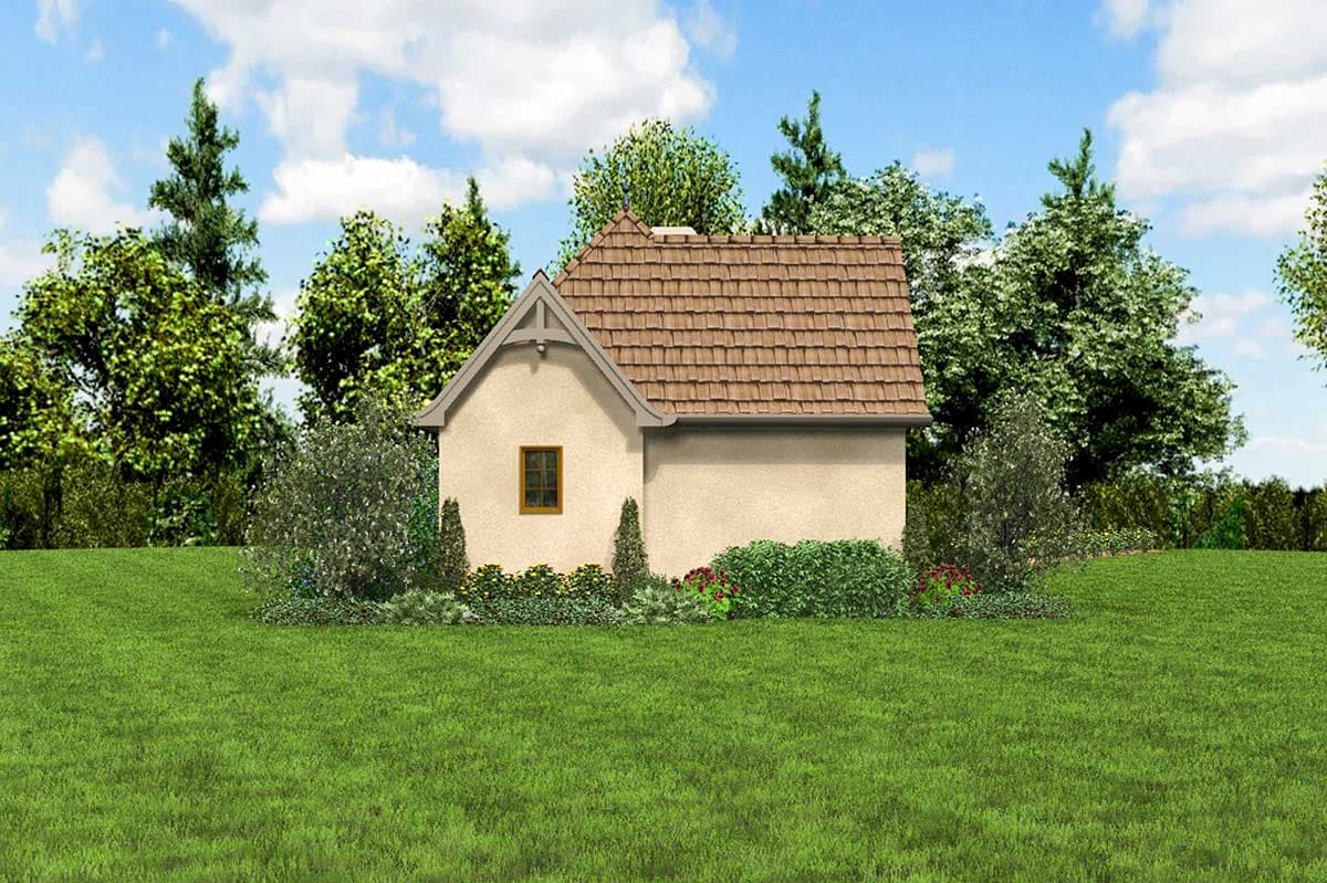 Plan 69590AM: One Bed Tiny House Plan - Image #6 - Cottage, European, French Country