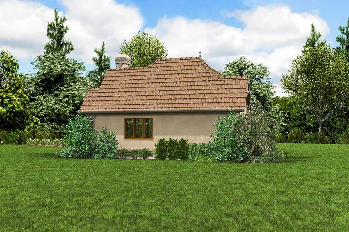 Plan 69590AM: One Bed Tiny House Plan - Image #8 - Cottage, European, French Country