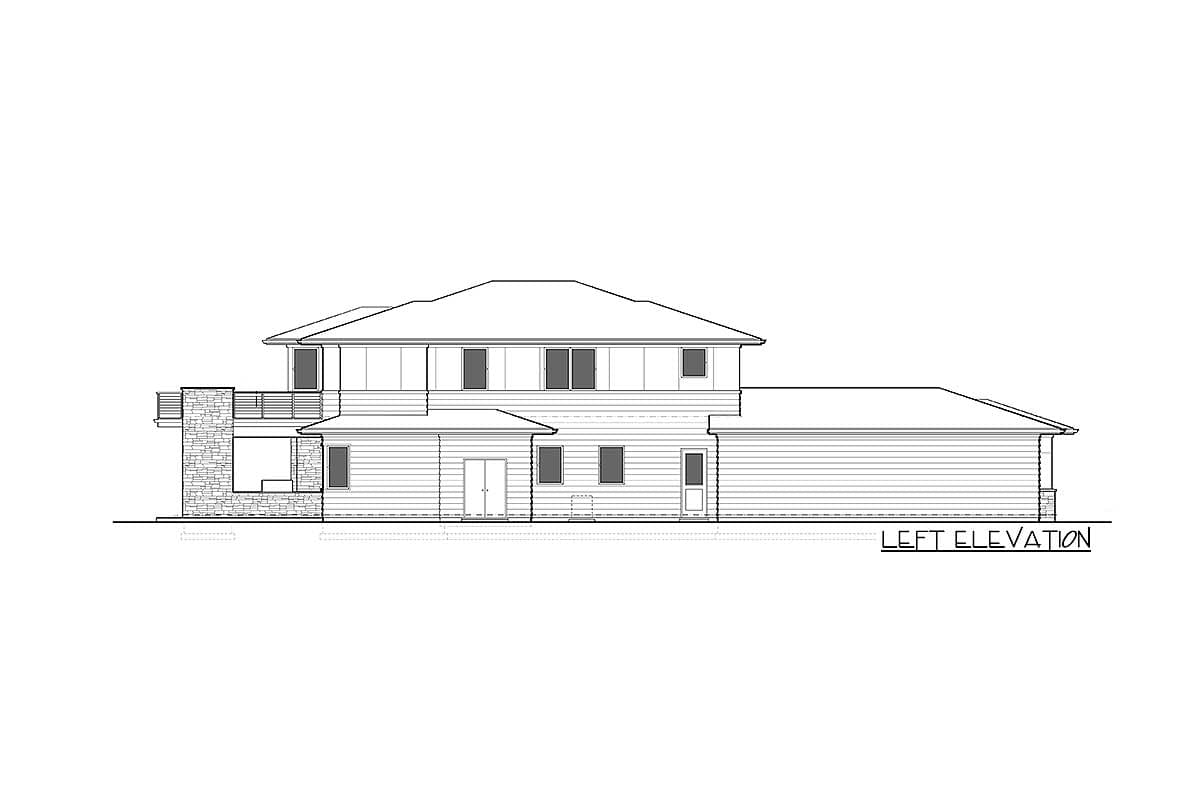 Plan 69597AM: 4 Bed Prairie with 2 Story Great Room - Image #41 - Contemporary, Mid Century Modern, Modern, Northwest, Prairie
