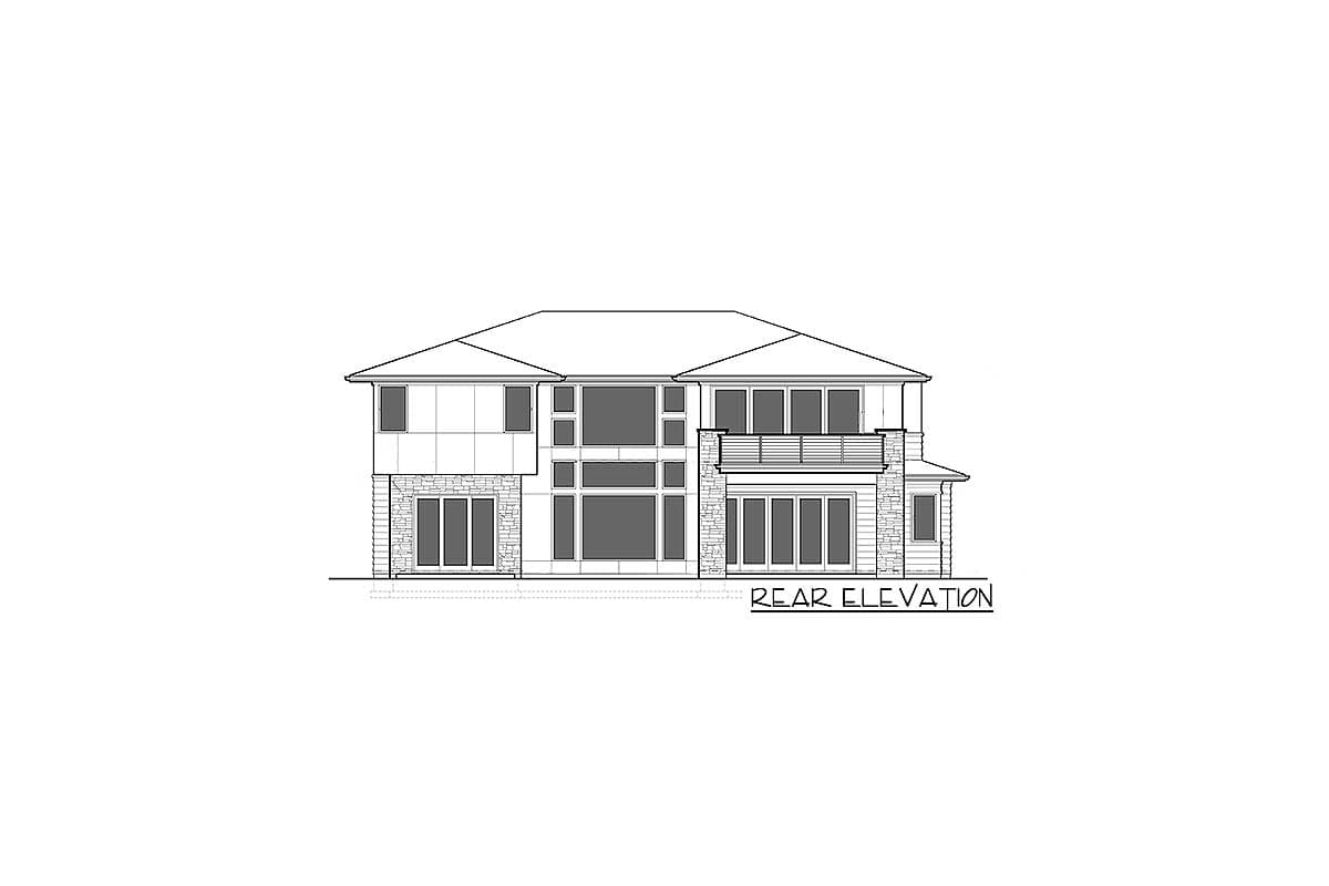 Plan 69597AM: 4 Bed Prairie with 2 Story Great Room - Image #42 - Contemporary, Mid Century Modern, Modern, Northwest, Prairie