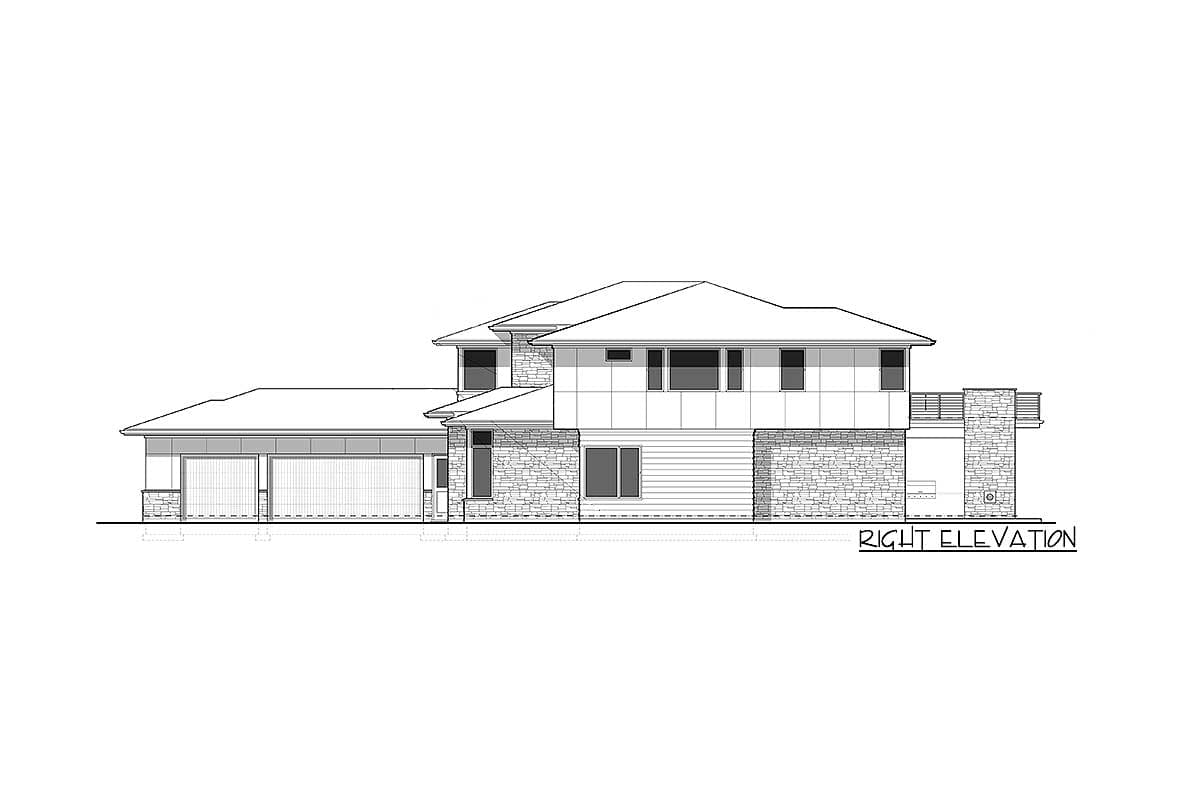 Plan 69597AM: 4 Bed Prairie with 2 Story Great Room - Image #43 - Contemporary, Mid Century Modern, Modern, Northwest, Prairie