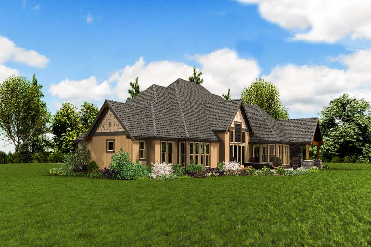 Plan 69599AM: Rugged Craftsman with 4 Beds and Bonus - Image #10 - Craftsman, Mountain, Ranch, Rustic