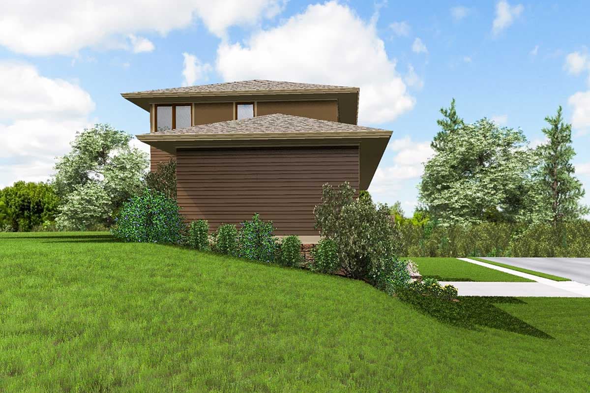 Plan 69600AM: 3 Bed Prairie Style for an Uphill Sloping Lot - Image #6 - Contemporary, Northwest, Prairie