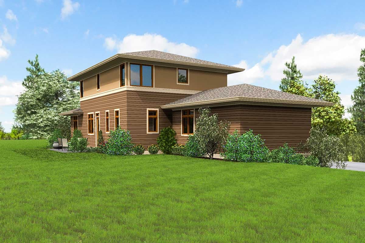 Plan 69600AM: 3 Bed Prairie Style for an Uphill Sloping Lot - Image #7 - Contemporary, Northwest, Prairie