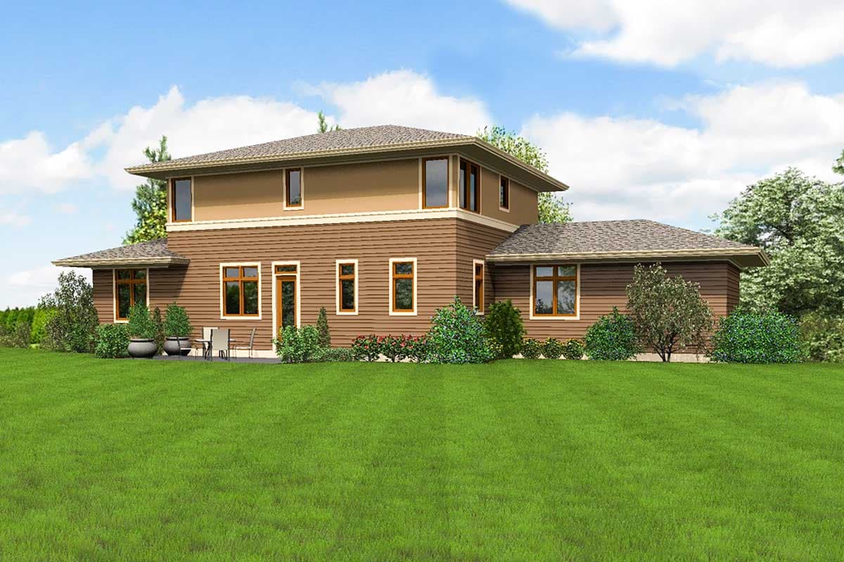 Plan 69600AM: 3 Bed Prairie Style for an Uphill Sloping Lot - Image #8 - Contemporary, Northwest, Prairie