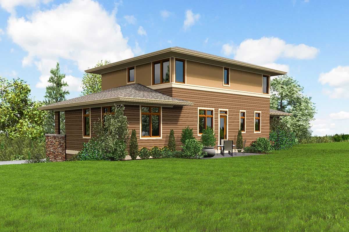 Plan 69600AM: 3 Bed Prairie Style for an Uphill Sloping Lot - Image #10 - Contemporary, Northwest, Prairie