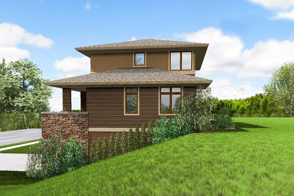 Plan 69600AM: 3 Bed Prairie Style for an Uphill Sloping Lot - Image #11 - Contemporary, Northwest, Prairie