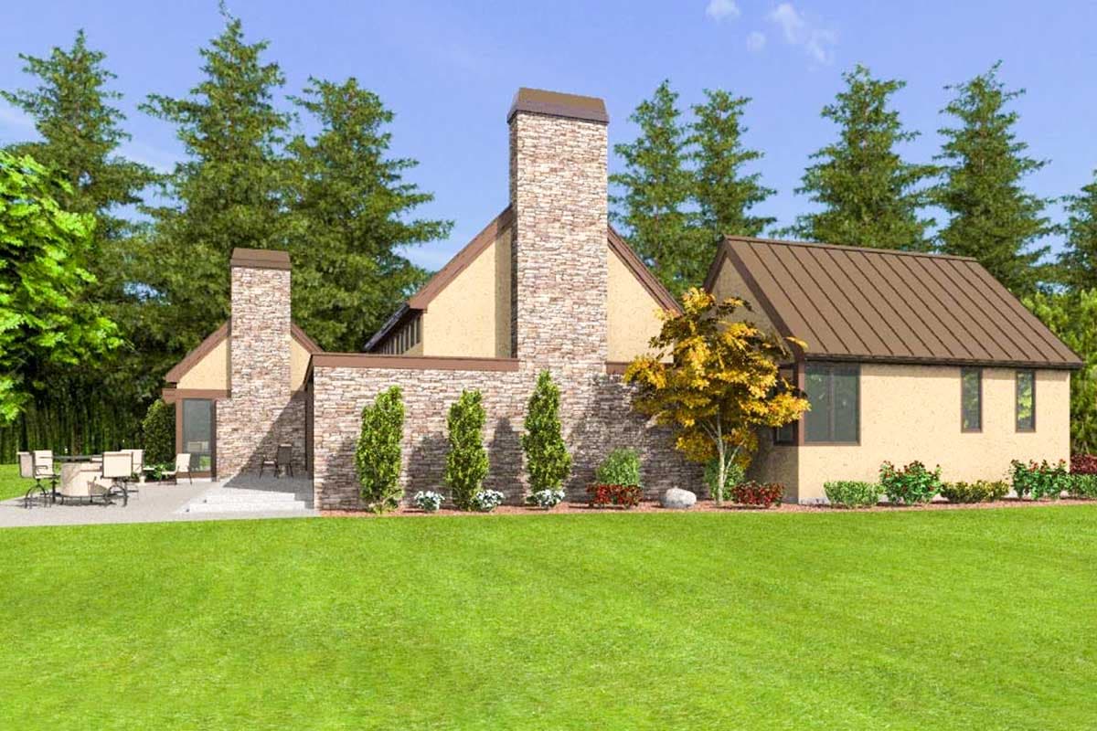 Plan 69601AM: Hill Country House Plan with Grand Hall - Image #5 - Hill Country, Scandinavian