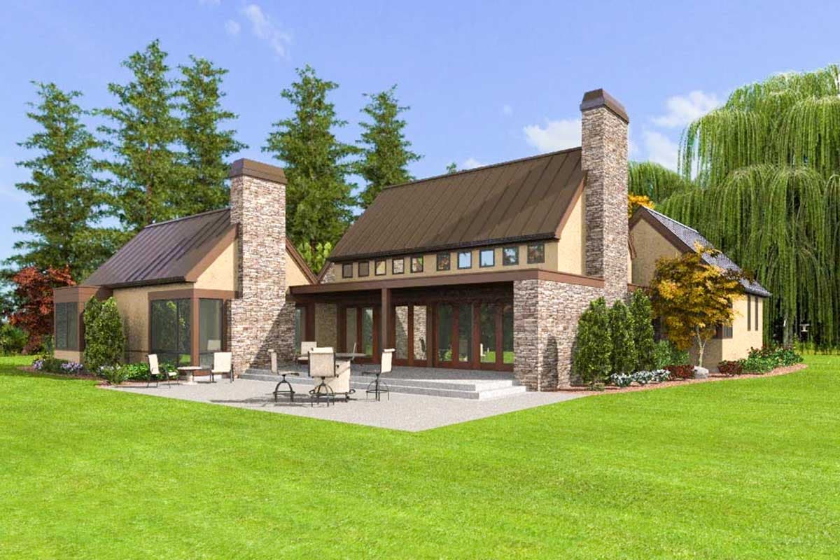 Plan 69601AM: Hill Country House Plan with Grand Hall - Image #6 - Hill Country, Scandinavian