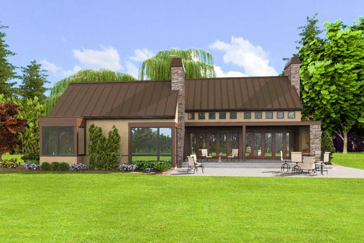 Plan 69601AM: Hill Country House Plan with Grand Hall - Image #8 - Hill Country, Scandinavian