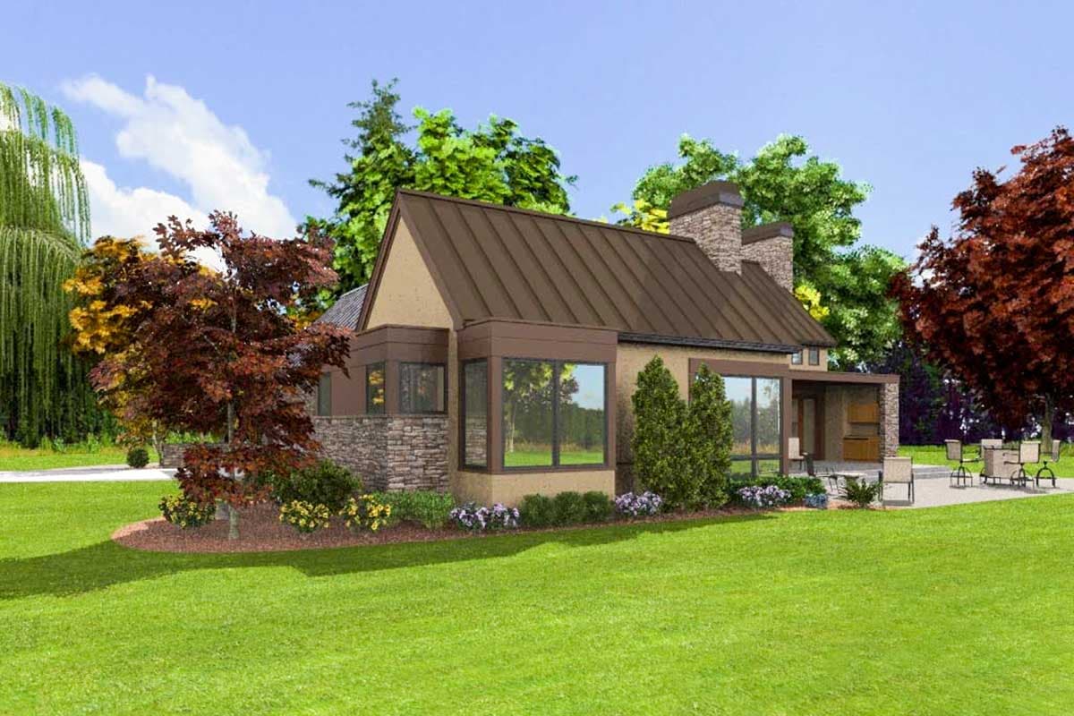 Plan 69601AM: Hill Country House Plan with Grand Hall - Image #9 - Hill Country, Scandinavian