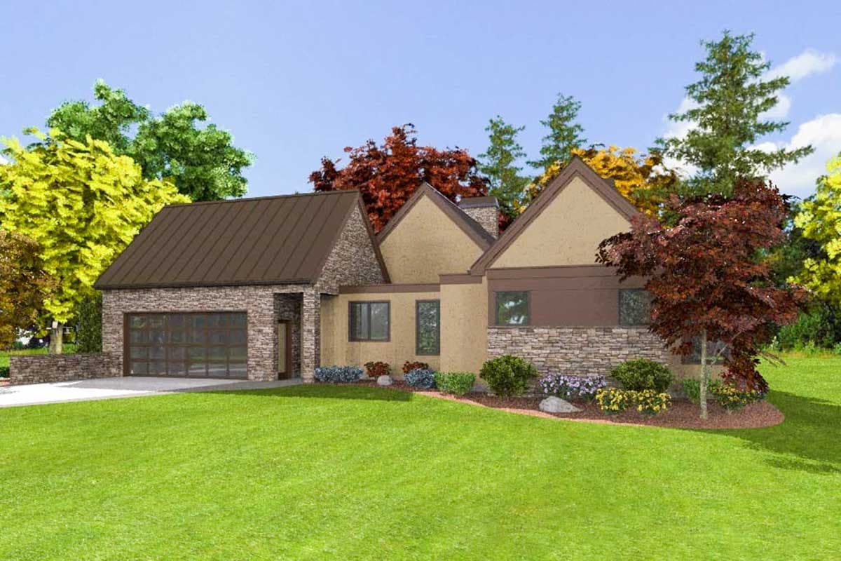 Plan 69601AM: Hill Country House Plan with Grand Hall - Image #10 - Hill Country, Scandinavian