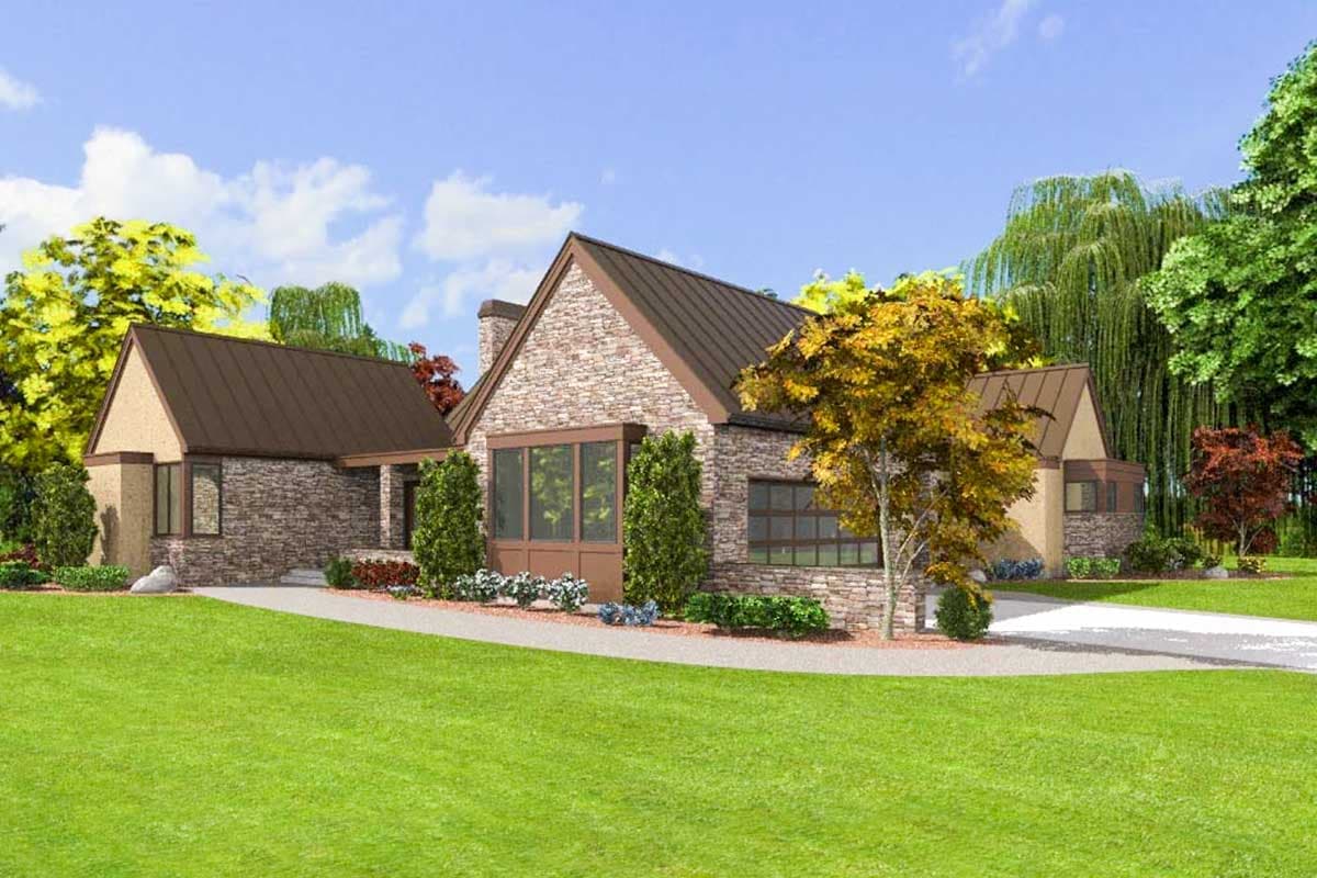 Plan 69601AM: Hill Country House Plan with Grand Hall - Image #12 - Hill Country, Scandinavian