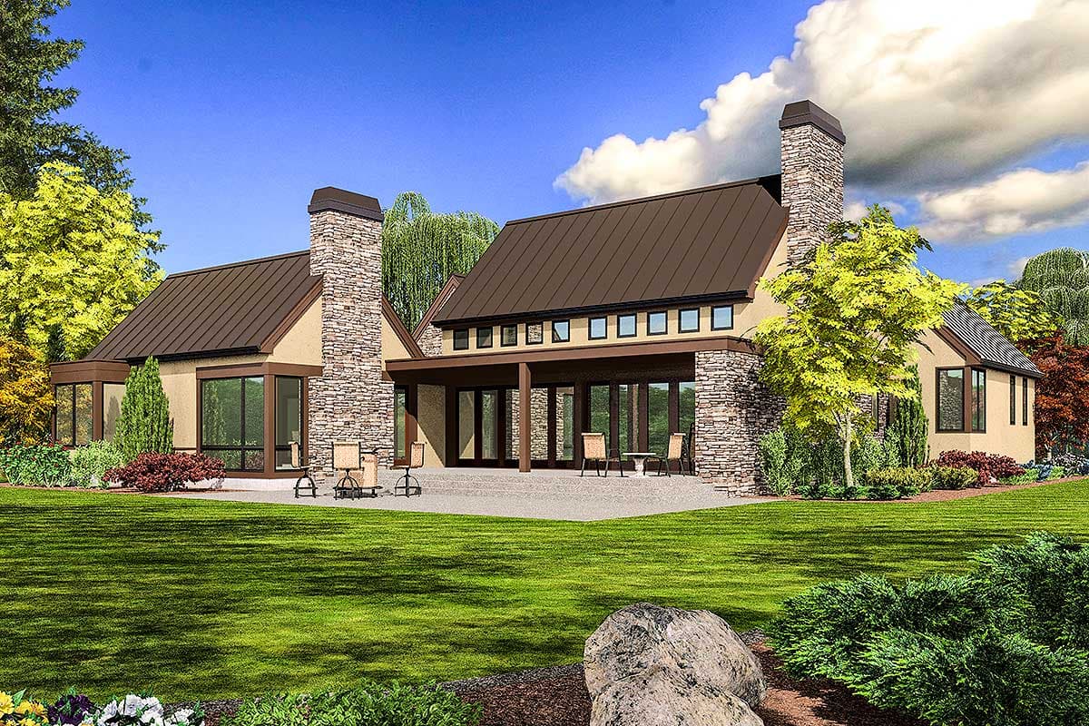 Plan 69601AM: Hill Country House Plan with Grand Hall - Image #7 - Hill Country, Scandinavian