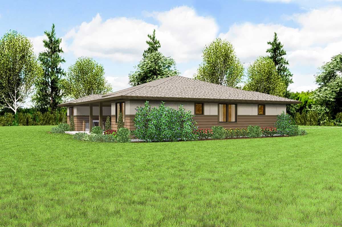 Plan 69603AM: 3 Bed Modern Prairie Ranch House Plan - Image #7 - Contemporary, Prairie, Ranch
