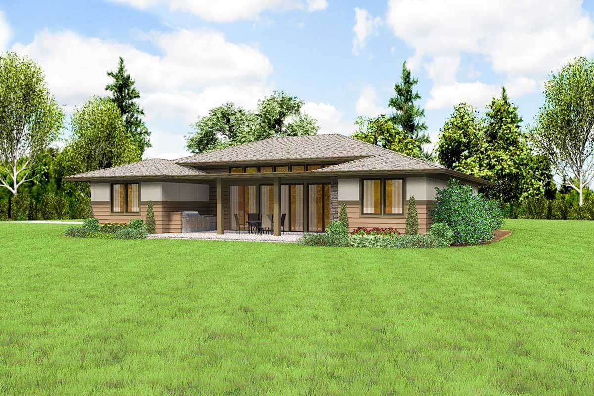 Plan 69603AM: 3 Bed Modern Prairie Ranch House Plan - Image #8 - Contemporary, Prairie, Ranch