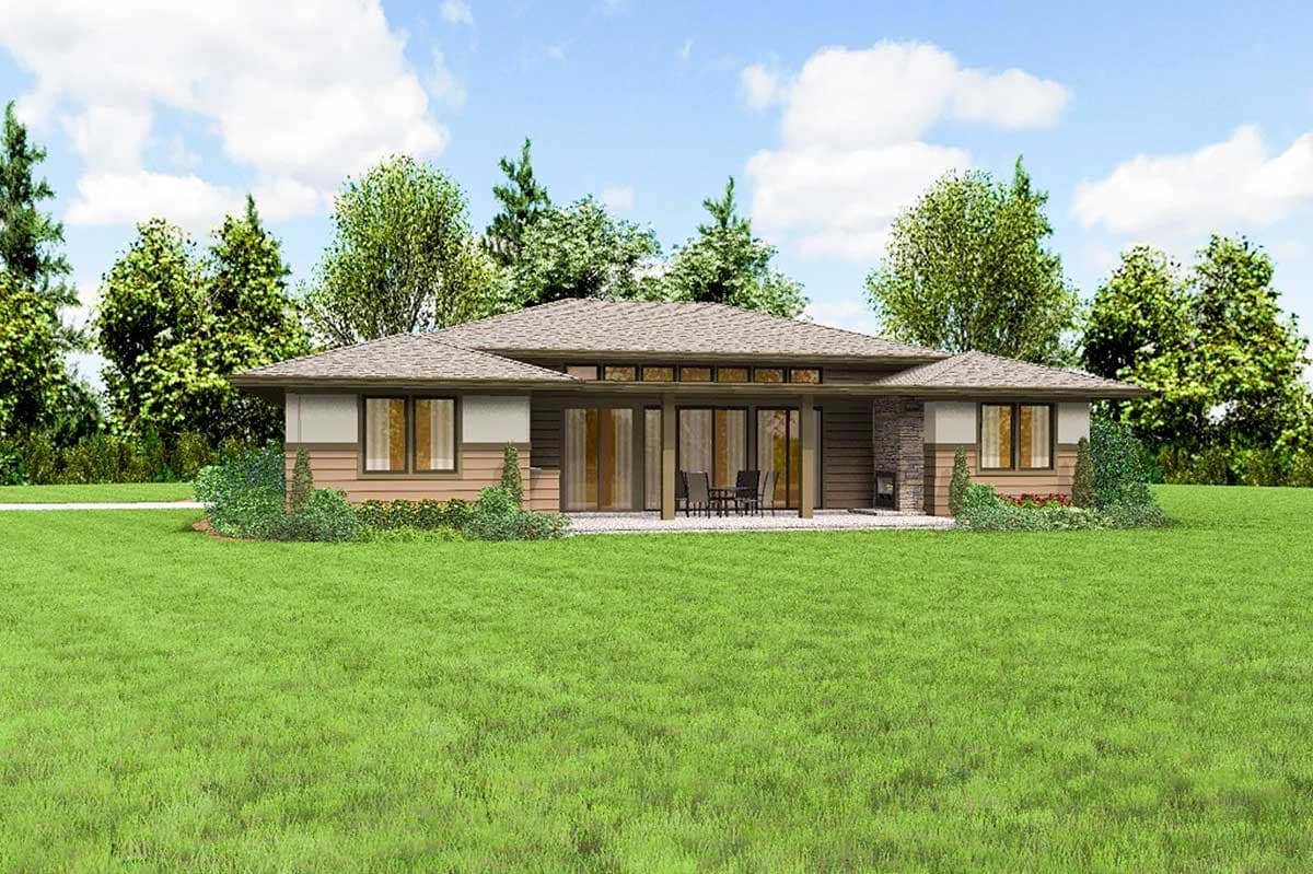 Plan 69603AM: 3 Bed Modern Prairie Ranch House Plan - Image #9 - Contemporary, Prairie, Ranch
