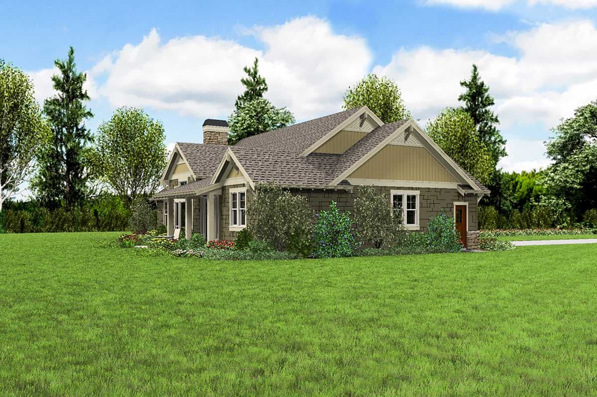 Plan 69605AM: 3 Bed Craftsman with Tapered Columned Porch - Image #7 - Craftsman, Northwest