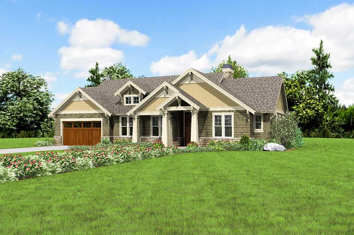 Plan 69605AM: 3 Bed Craftsman with Tapered Columned Porch - Image #14 - Craftsman, Northwest
