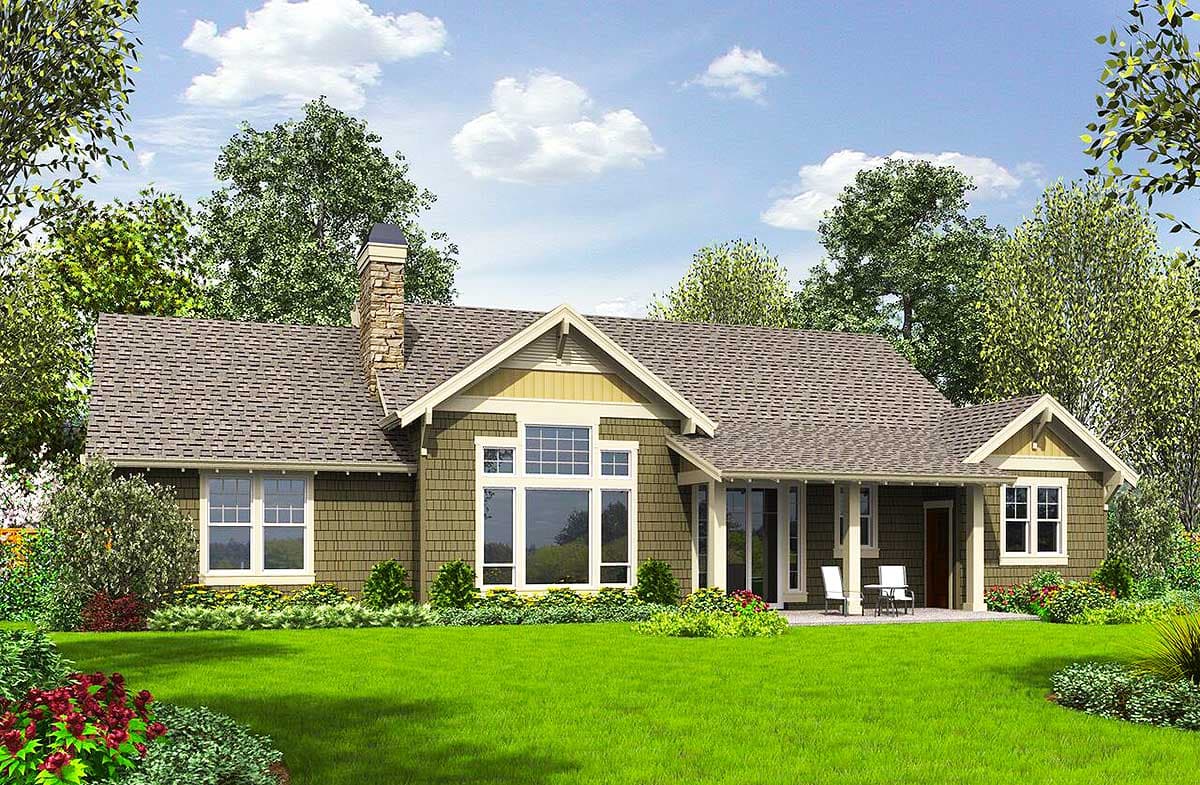 Plan 69605AM: 3 Bed Craftsman with Tapered Columned Porch - Image #9 - Craftsman, Northwest