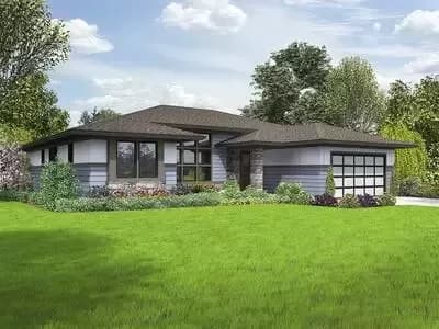 Flexible 3 Bed Prarie Style House Plan