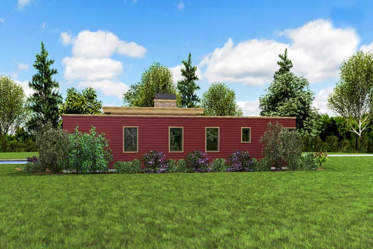 Plan 69619AM: 3 Bed Modern House Plan with Open Concept Layout - Image #4 - Contemporary, Mid Century Modern, Modern, Northwest