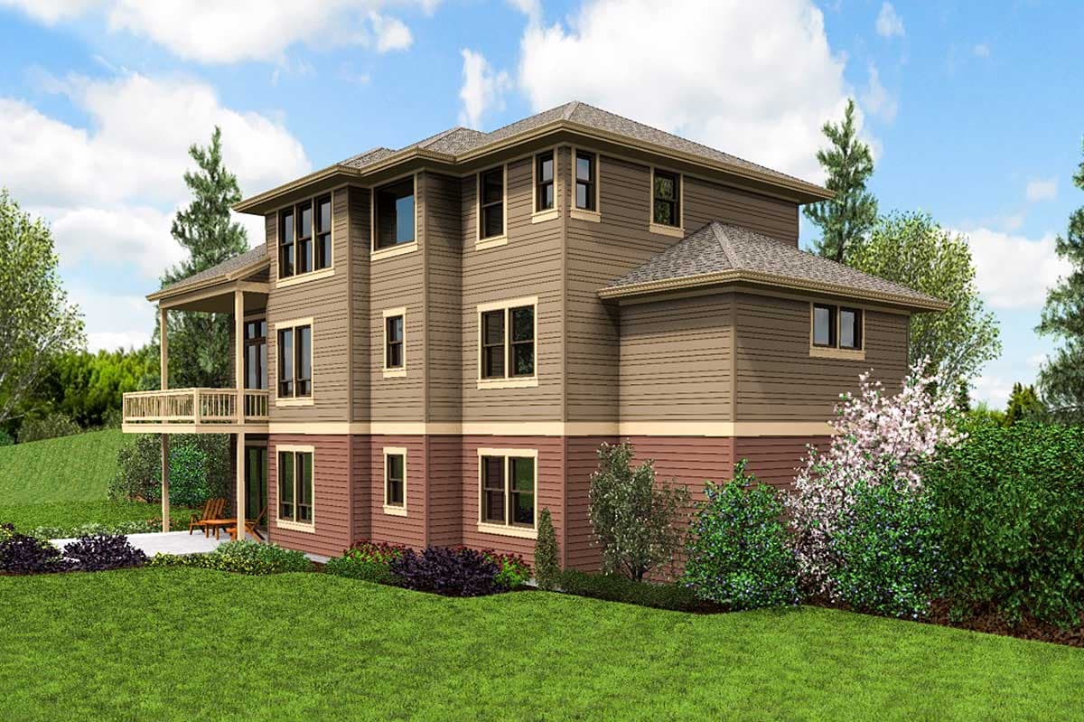 Plan 69622AM: Northwest House Plan with Finished Lower Level - Image #6 - Northwest