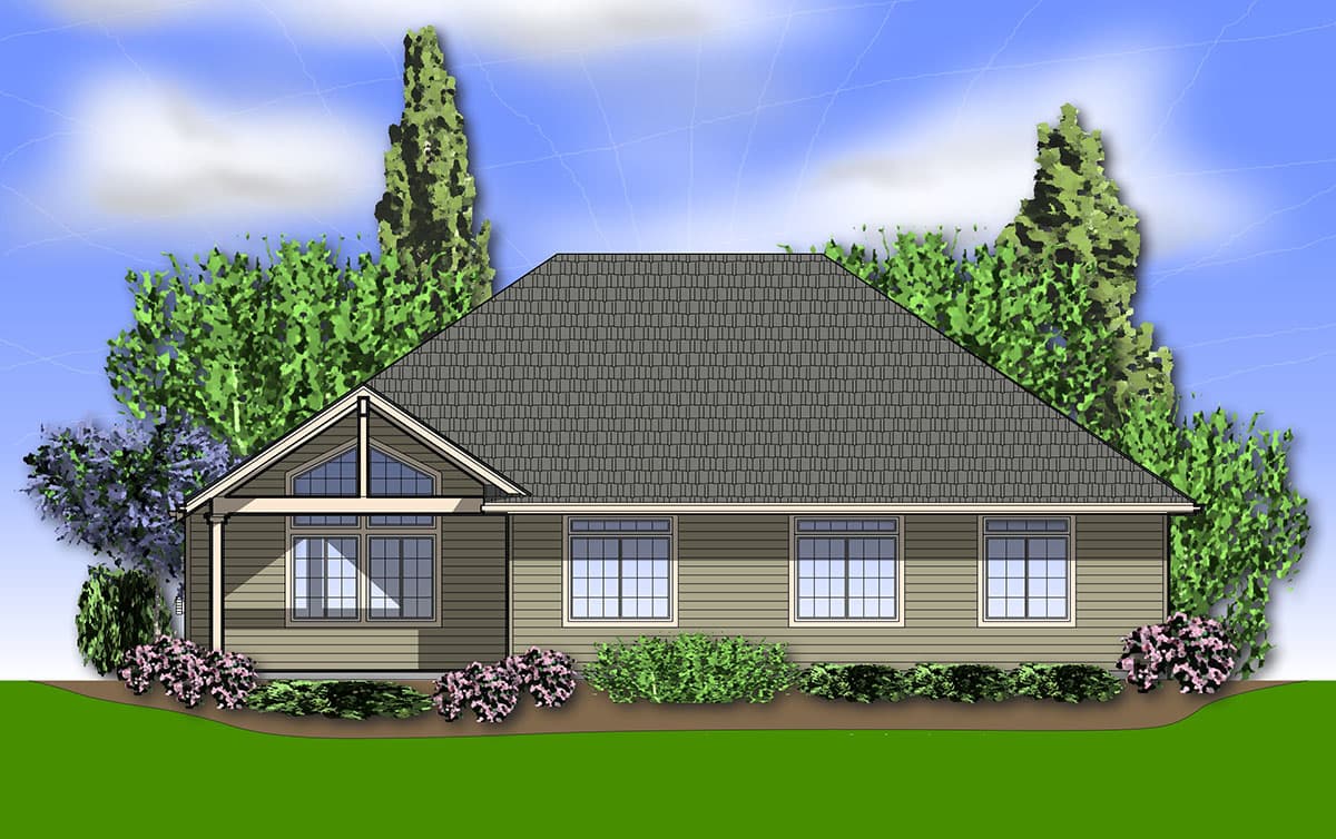 Plan 6965AM: Single Level Livability - Image #4 - Craftsman, Northwest