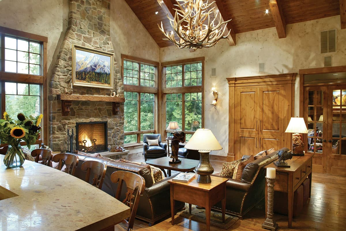 Plan 6969AM: Rustic 4700 Square Foot Mountain Craftsman Home Plan with 3-Car Angled Garage - Image #8 - Craftsman, Mountain, Northwest, Rustic