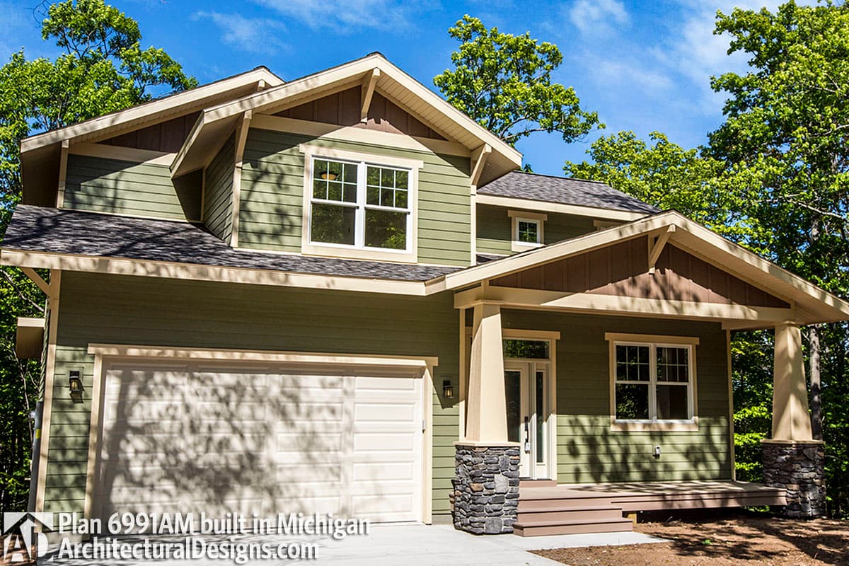 build gallery item - House Plan 6991AM Comes To Life In Michigan!