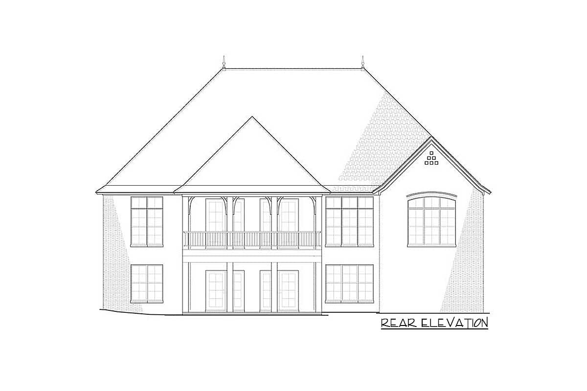 Plan 70502MK: French Country House Plan with 2 Kitchens - Image #19 - European, French Country, Southern