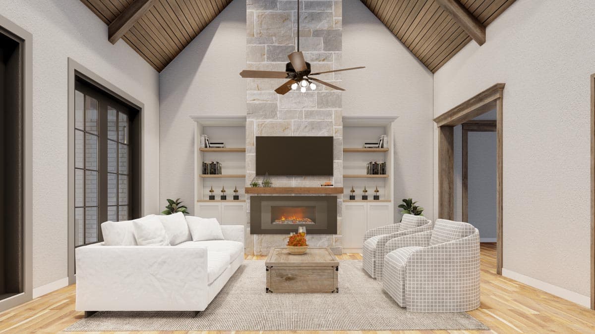 Plan 70502MK: French Country House Plan with 2 Kitchens - Image #6 - European, French Country, Southern