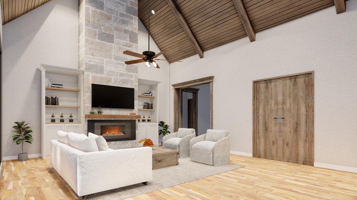 Plan 70502MK: French Country House Plan with 2 Kitchens - Image #7 - European, French Country, Southern