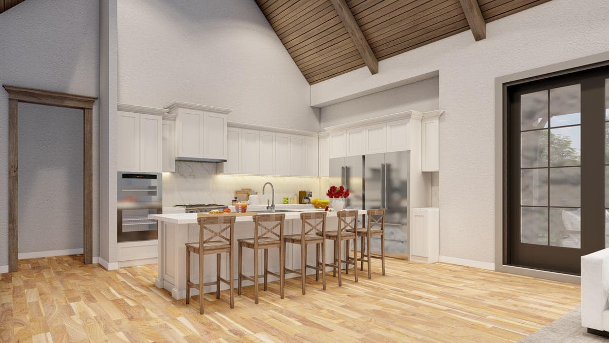 Plan 70502MK: French Country House Plan with 2 Kitchens - Image #9 - European, French Country, Southern