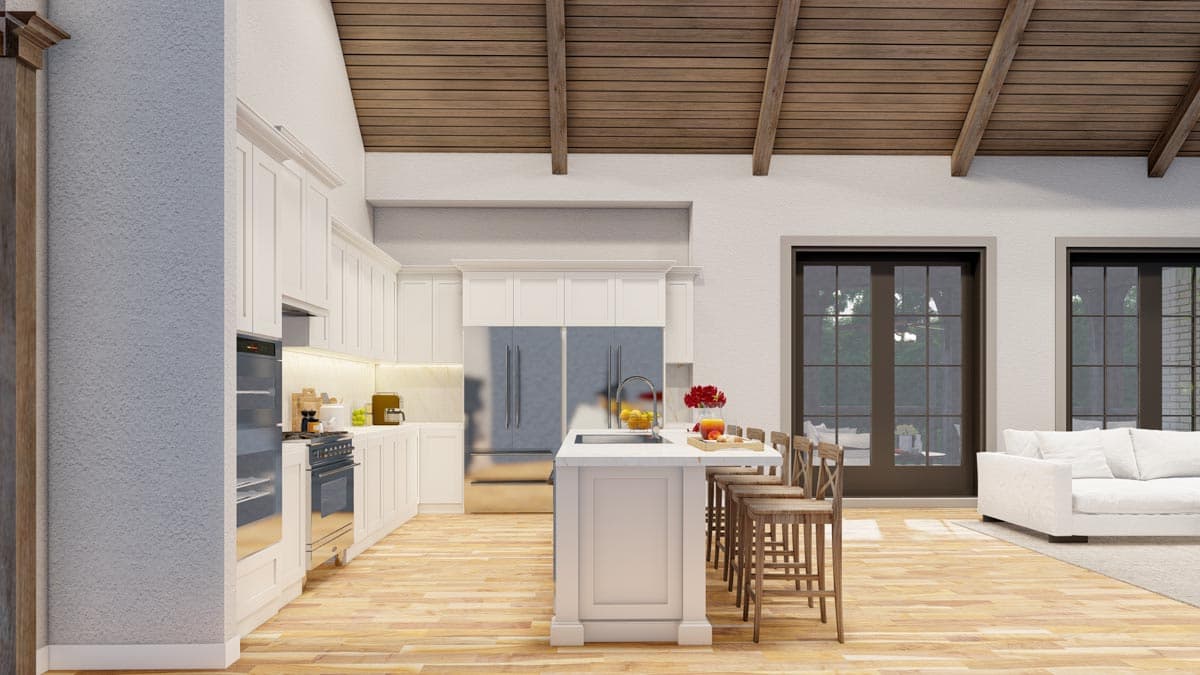 Plan 70502MK: French Country House Plan with 2 Kitchens - Image #10 - European, French Country, Southern