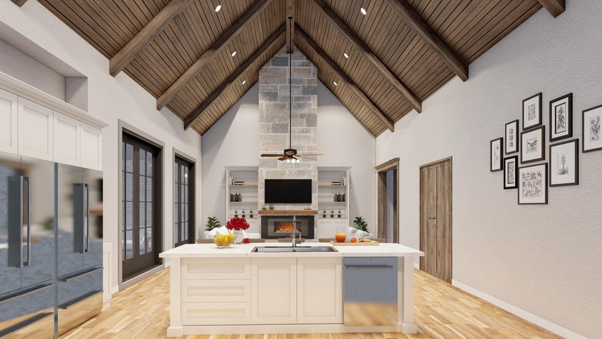 Plan 70502MK: French Country House Plan with 2 Kitchens - Image #11 - European, French Country, Southern