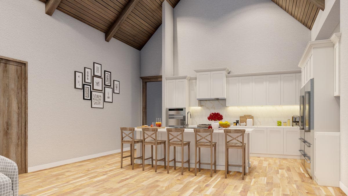 Plan 70502MK: French Country House Plan with 2 Kitchens - Image #12 - European, French Country, Southern