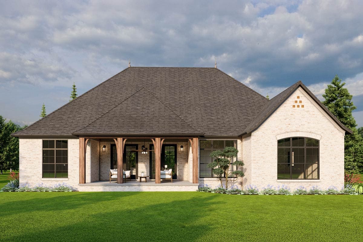 Plan 70506MK: 3 Bed European House Plan with Vaulted Great Room - 2532 Sq Ft - Image #5 - European, French Country, Traditional
