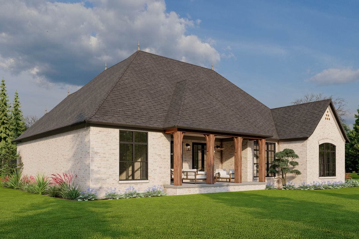 Plan 70506MK: 3 Bed European House Plan with Vaulted Great Room - 2532 Sq Ft - Image #6 - European, French Country, Traditional