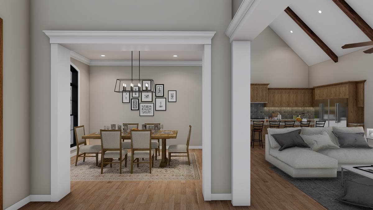 Plan 70506MK: 3 Bed European House Plan with Vaulted Great Room - 2532 Sq Ft - Image #12 - European, French Country, Traditional