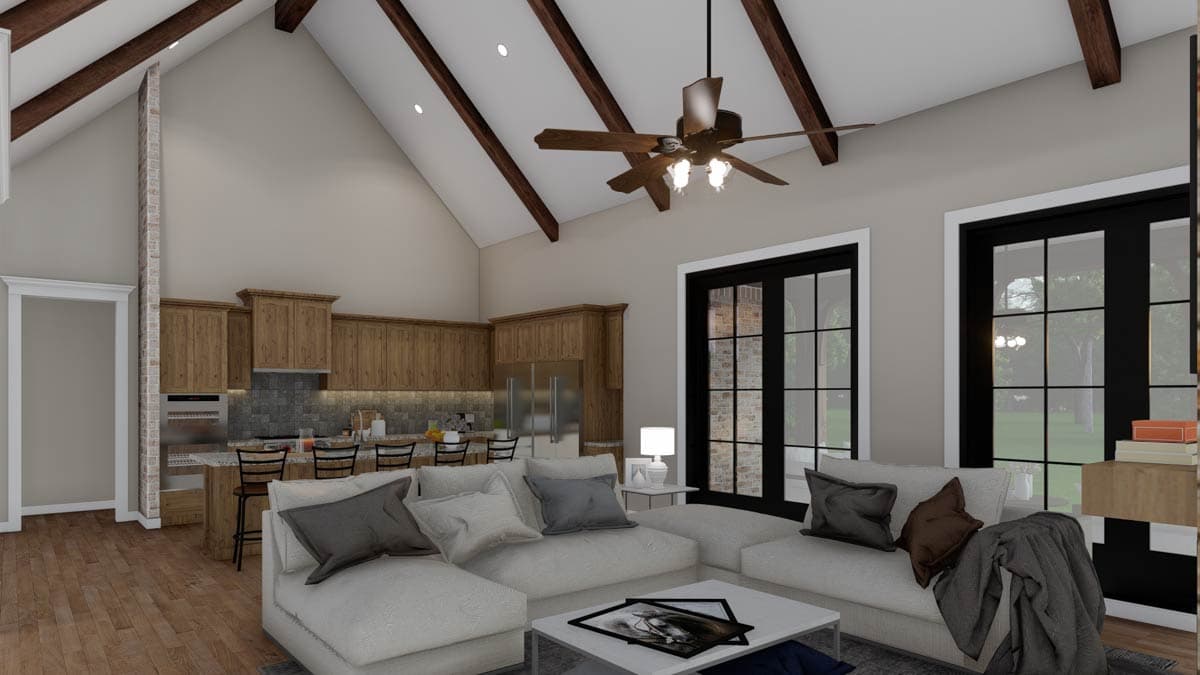 Plan 70506MK: 3 Bed European House Plan with Vaulted Great Room - 2532 Sq Ft - Image #10 - European, French Country, Traditional