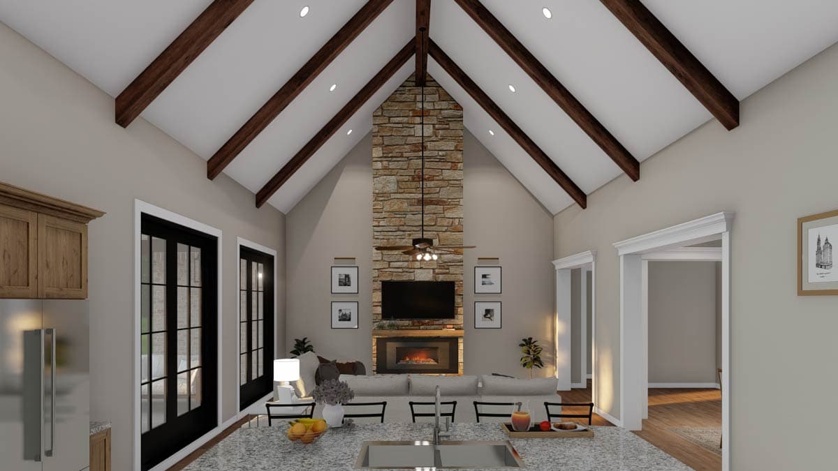 Plan 70506MK: 3 Bed European House Plan with Vaulted Great Room - 2532 Sq Ft - Image #11 - European, French Country, Traditional