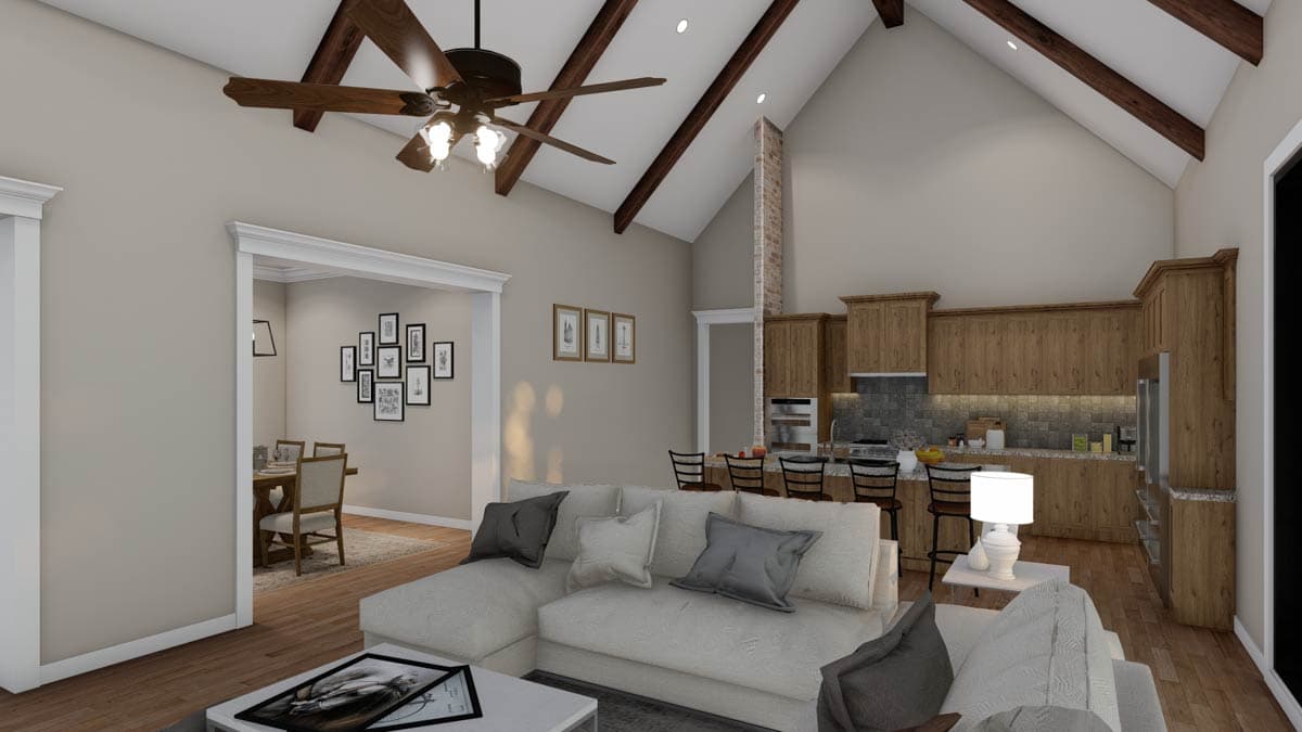 Plan 70506MK: 3 Bed European House Plan with Vaulted Great Room - 2532 Sq Ft - Image #14 - European, French Country, Traditional